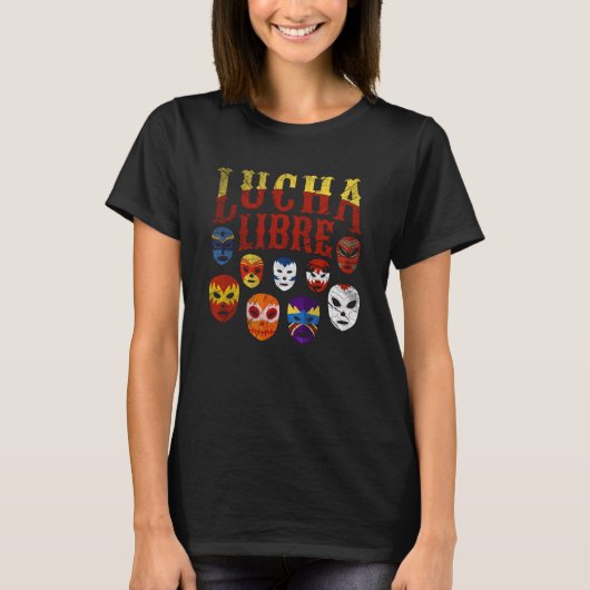 Luchador Masks Lucha Libre 2 T-Shirt (Vorderseite)