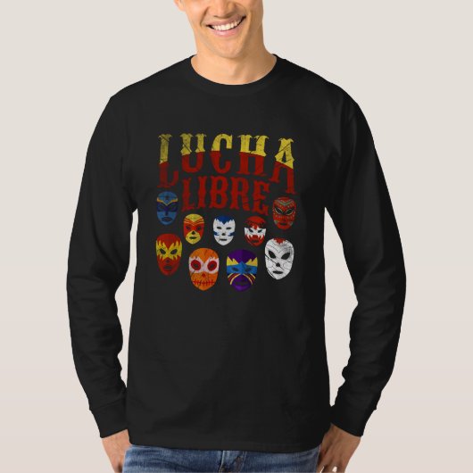 Luchador Masks Lucha Libre  2 T-Shirt (Vorderseite)