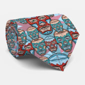 Luchador Mexikanischer Wrestling Lucha Libre Krawa Krawatte (Gerollt)