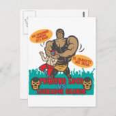 Luchador Noche Postkarte (Vorne/Hinten)