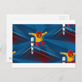 Luchador Postkarte (Vorne/Hinten)