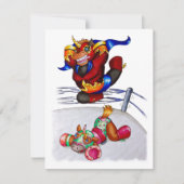 Luchadores Einladung (Vorderseite)