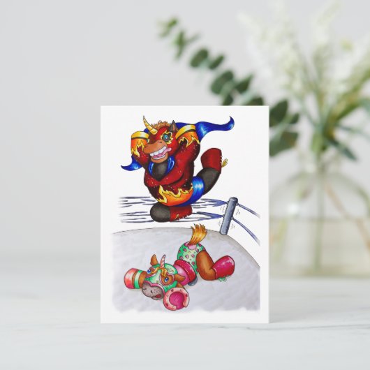 Luchadores Einladung (Stehend Vorderseite)