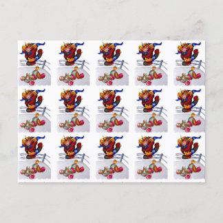 Luchadores Einladungspostkarte