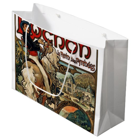 Luchon, Mucha Große Geschenktüte (Vorderseite Schrägansicht)