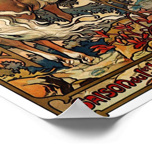 Luchon, Mucha Poster (Ecke)