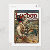 Luchon, Mucha Postkarte (Vorne/Hinten)