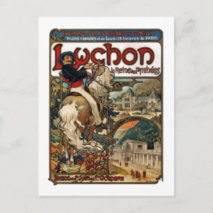 Luchon, Mucha Postkarte