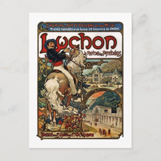 Luchon, Mucha Postkarte (Vorderseite)