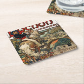 Luchon, Mucha Rechteckiger Pappuntersetzer (angewinkelt)