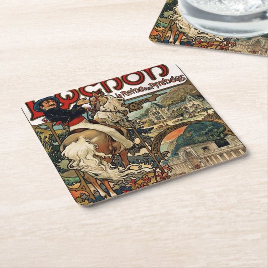 Luchon, Mucha Rechteckiger Pappuntersetzer (angewinkelt)