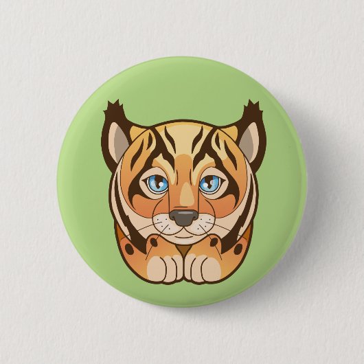 Luchs Button (Vorderseite)