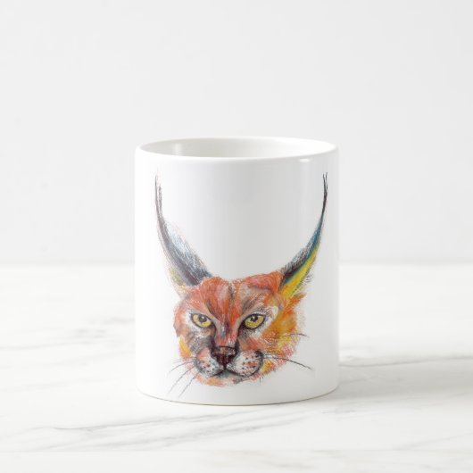 Luchs, der Tasse zeichnet (Mittel)