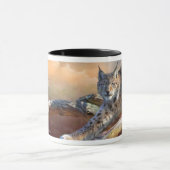 Luchs-Geist-Kunst-Tasse Tasse (Zentrum)
