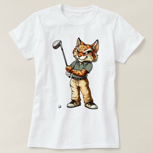 Luchs Golf T-Shirt (Design vorne)