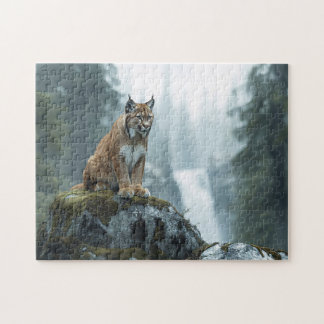 Luchs im Landschaftlichen Wildnis Puzzle