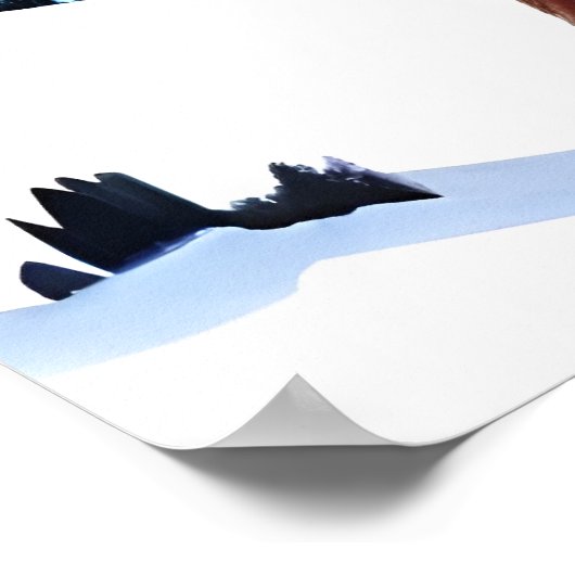 Luchs im Schnee | AI Art Poster (Ecke)