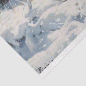 Luchs im Schnee Découpage Seidenpapier (Ausschnitt)