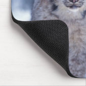 Luchs im Schnee im Vorland Mousepad (Ecke)