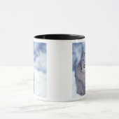 Luchs im Schnee im Vorland Tasse (Zentrum)