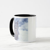 Luchs im Schnee im Vorland Tasse (Vorderseite Links)