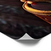 Luchs in viktorianischen Kleidern | AI Art Poster (Ecke)