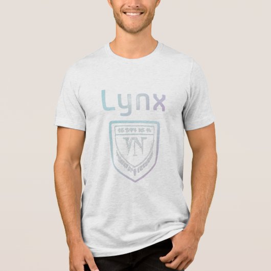 Luchs-Iris-Abzeichen-Grafik Tri-Blend Shirt (Vorderseite)