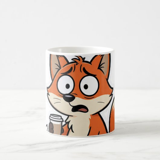 Luchs Memes Cartoon Lustig Kaffeetasse (Mittel)