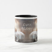 Luchs-Mond-Kunst-Tasse Tasse (Zentrum)