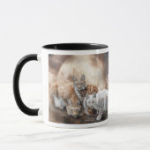 Luchs-Mond-Kunst-Tasse Tasse (Links)
