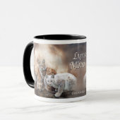 Luchs-Mond-Kunst-Tasse Tasse (Vorderseite Links)
