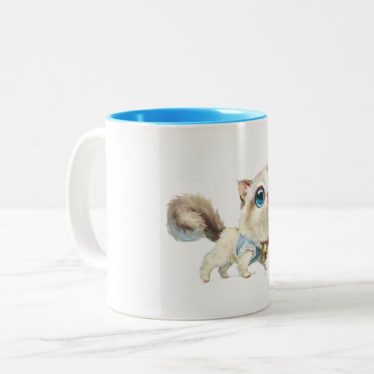 Luchs-Punkt-siamesische Zweifarbige Tasse (Vorderseite Links)