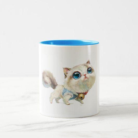 Luchs-Punkt-siamesische Zweifarbige Tasse (Mittel)