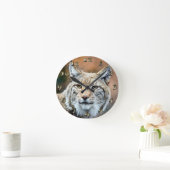 Luchs-Rotluchs-Tier-Fleischfresser-Katze Runde Wanduhr (Zuhause)
