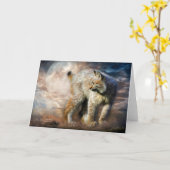 Luchs-Stiller Geist ArtCard Karte (Gelbe Blume)