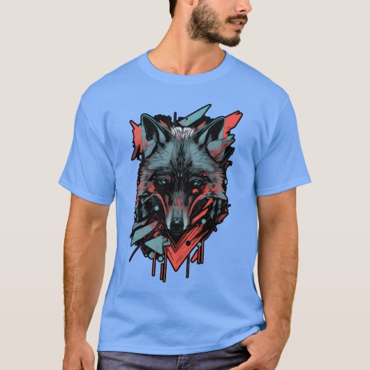 Luchs Waldtiere Wildtier Wolfsrudel lustig T-Shirt (Vorderseite)