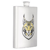 Luchs, wilde Katze Flachmann (Rechts)