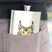 Luchs, wilde Katze Flachmann (Beispiel)