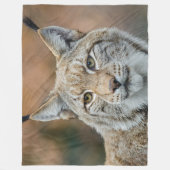 Luchs-wilde Katzen-Fleece-Decke Fleecedecke (Vorderseite)