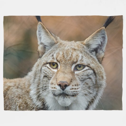 Luchs-wilde Katzen-Fleece-Decke Fleecedecke (Vorderseite (Horizontal))