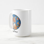 Luchs Wildes Tier Wildtier Natur Design Kaffeetasse (Vorderseite Links)