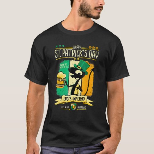 Luci Inferno Fan von animierte Sitcom St Patrick D T-Shirt (Vorderseite)