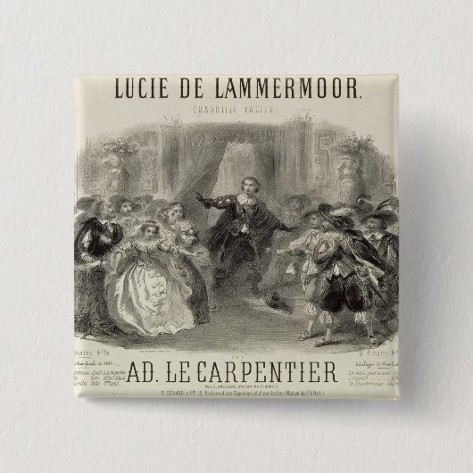 Lucia de Lammermoor' die Oper Button (Vorderseite)