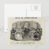 Lucia de Lammermoor' die Oper Postkarte (Vorne/Hinten)