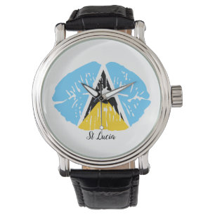 Lucia Flag Lippen Armbanduhr