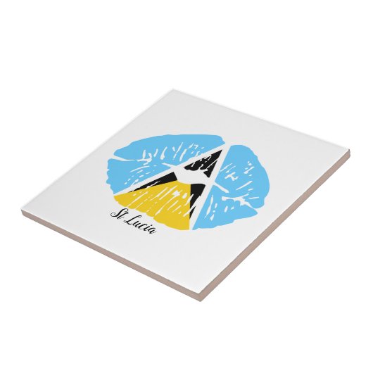 Lucia Flag Lippen  Fliese (Seite)