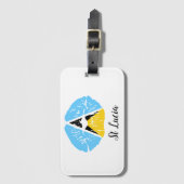 Lucia Flag Lippen  Gepäckanhänger (Vorderseite Vertikal)