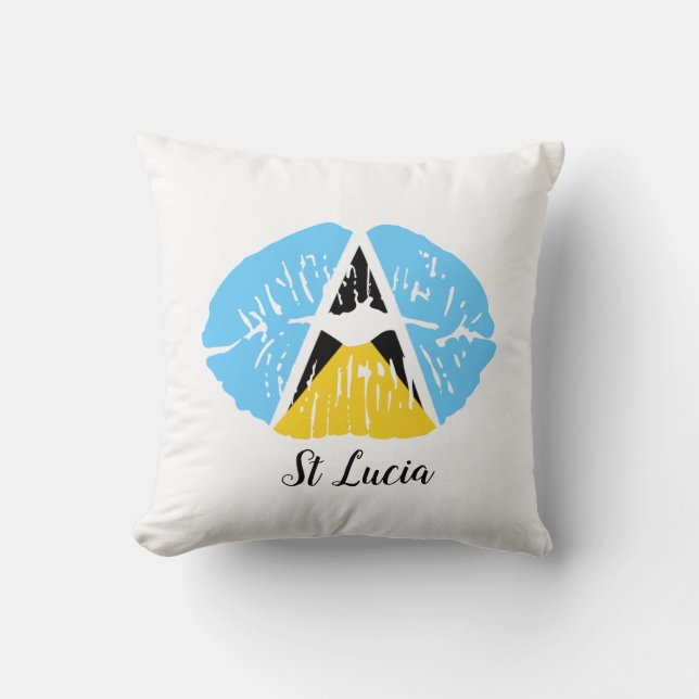 Lucia Flag Lippen Kissen (Vorderseite)