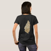 Lucia Flag und Karte T - Shirt (Schwarz voll)