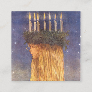 Lucia John Bauer Quadratische Visitenkarte